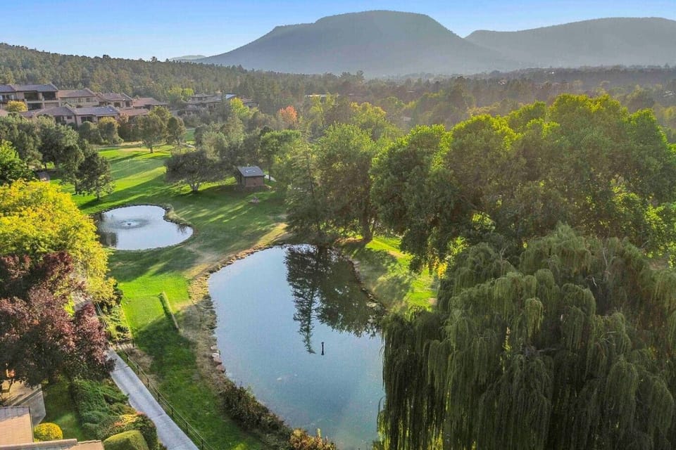 Beautiful golf course with a view in the country club