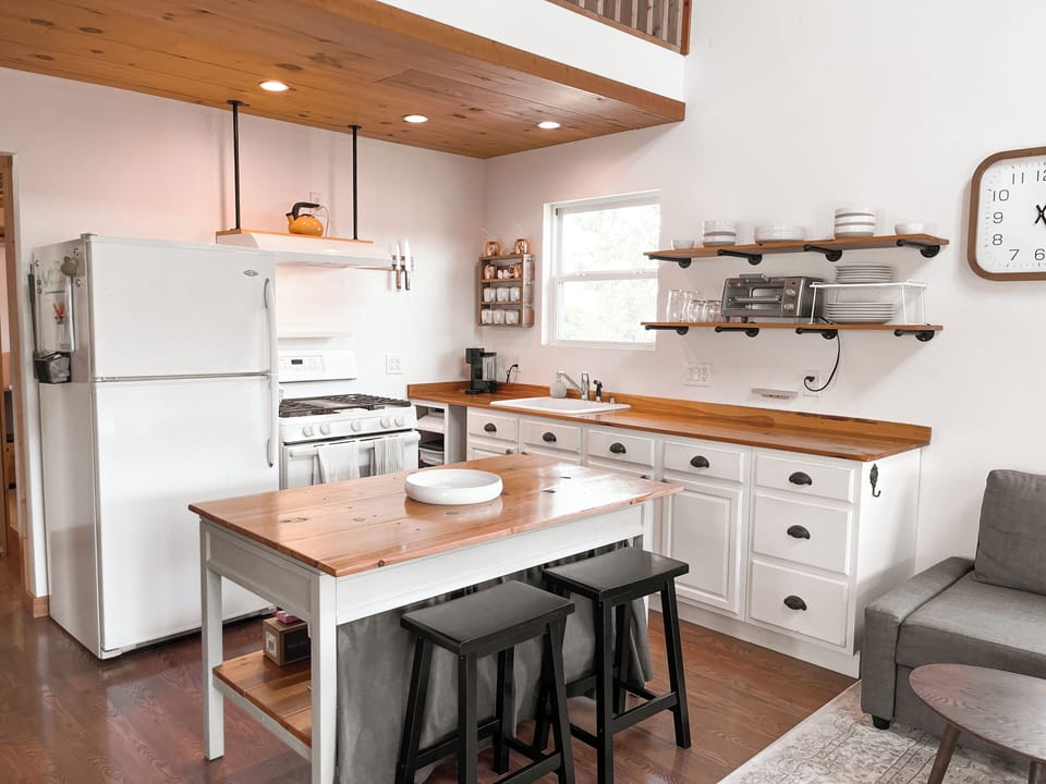 Fully Stocked Kitchen for preparing all meals.
