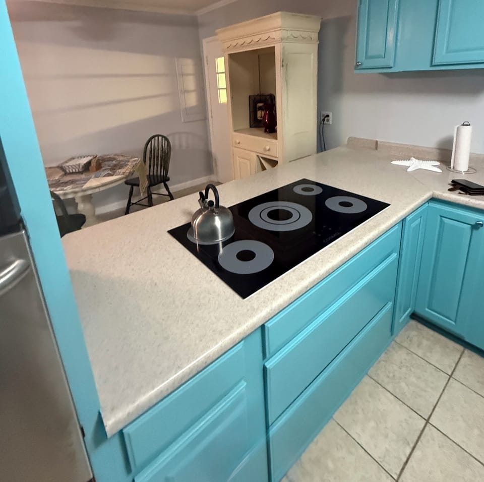 Stove and counter area