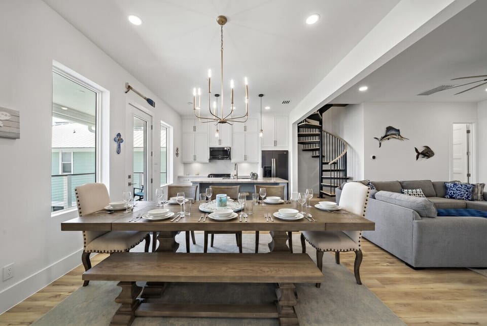 This is the main dining area of the home