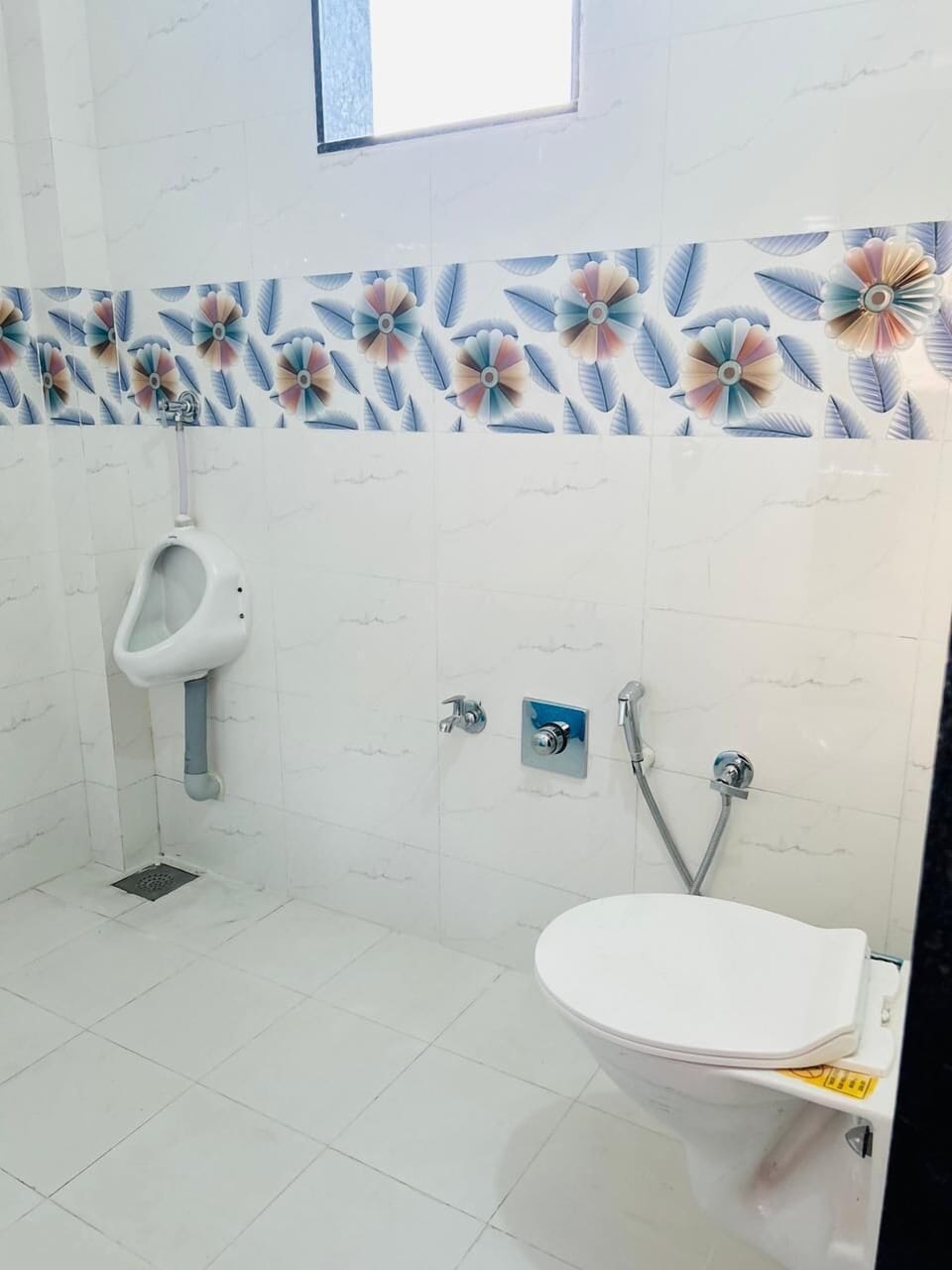 Shower, designer toiletries, slippers, bidet