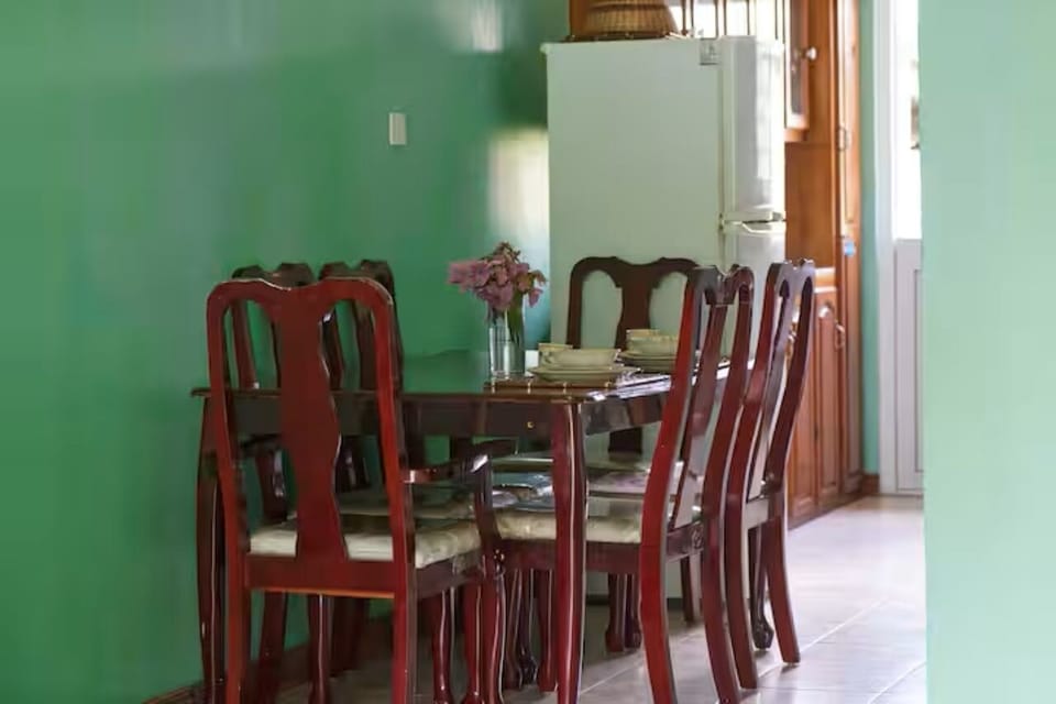 A welcoming dining area with comfortable seating for shared meals.