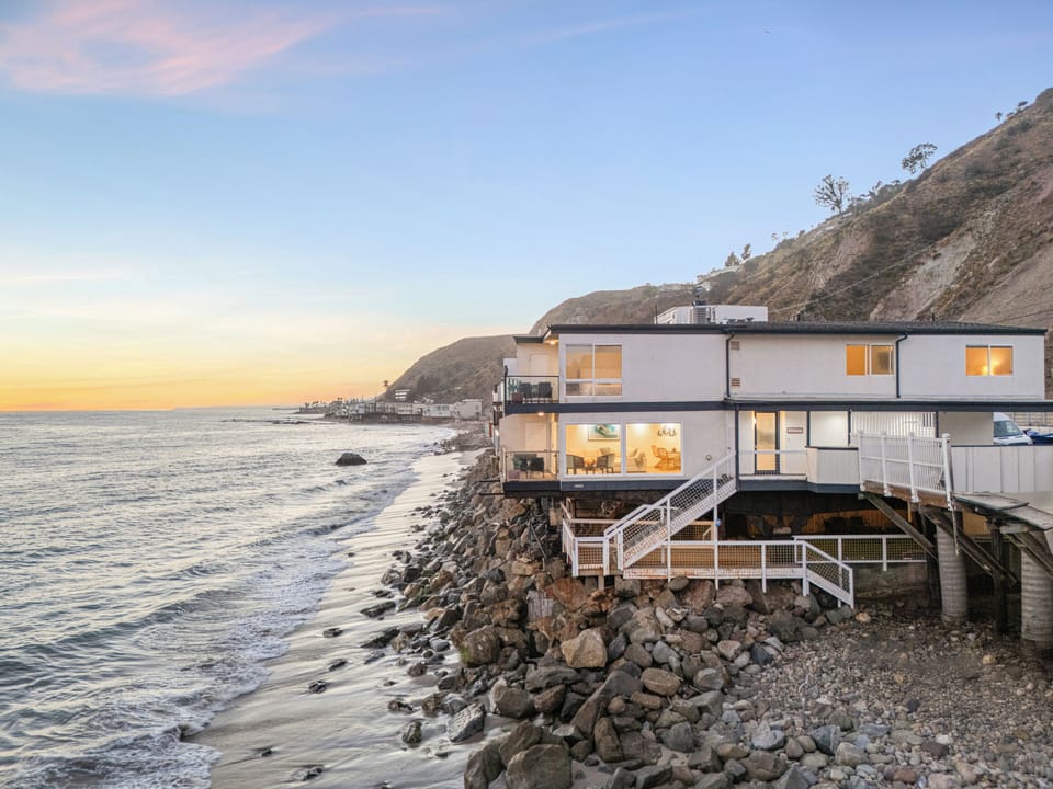 Oceanfront Malibu retreat.