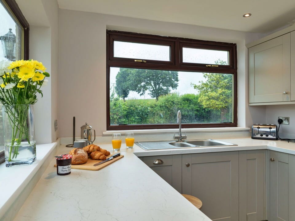 Interior Design, Countertop, Kitchen, Wood, Kitchen Appliance, Cabinetry, Furniture, Flooring, Home, Ceiling