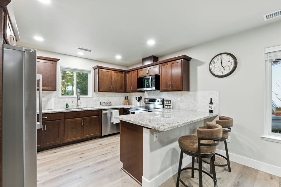 Fully equipped kitchen to cook all your favorite meals.