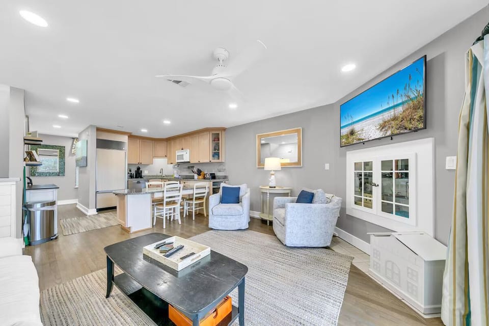 Living Room with Flat Screen TV