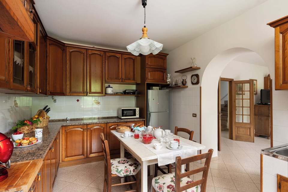 Villa, Garden View | Private kitchen | Fridge, microwave, oven, stovetop