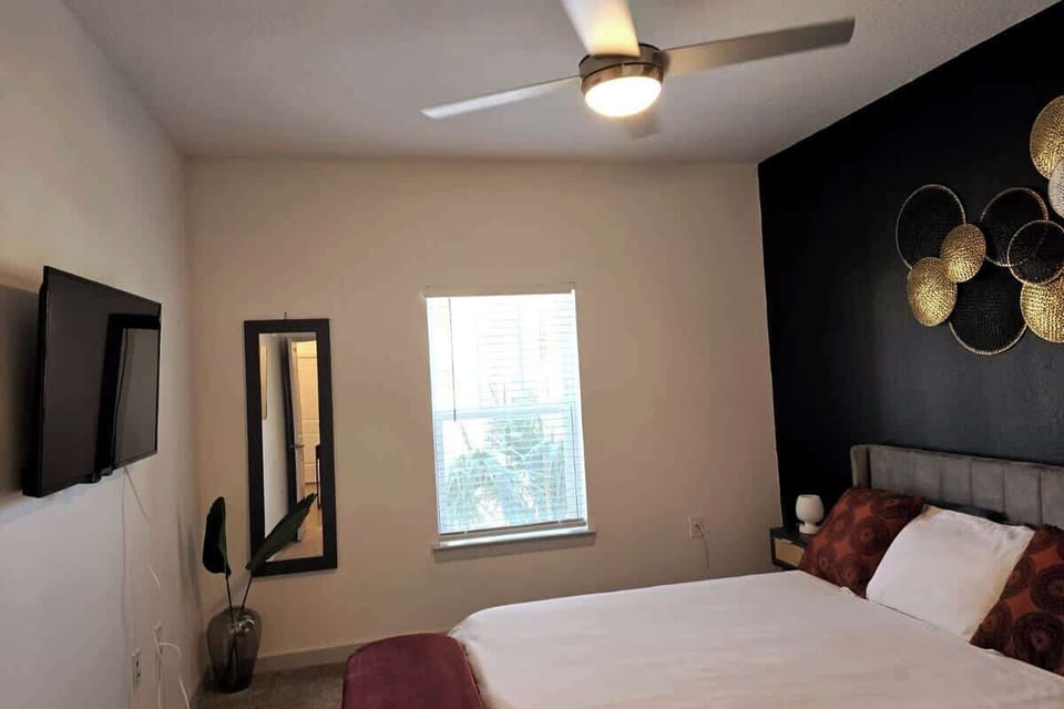 Recently added TV in the bedroom