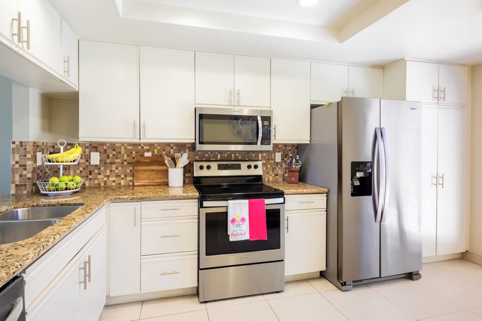 Well appointed Kitchen with stainless appliances.