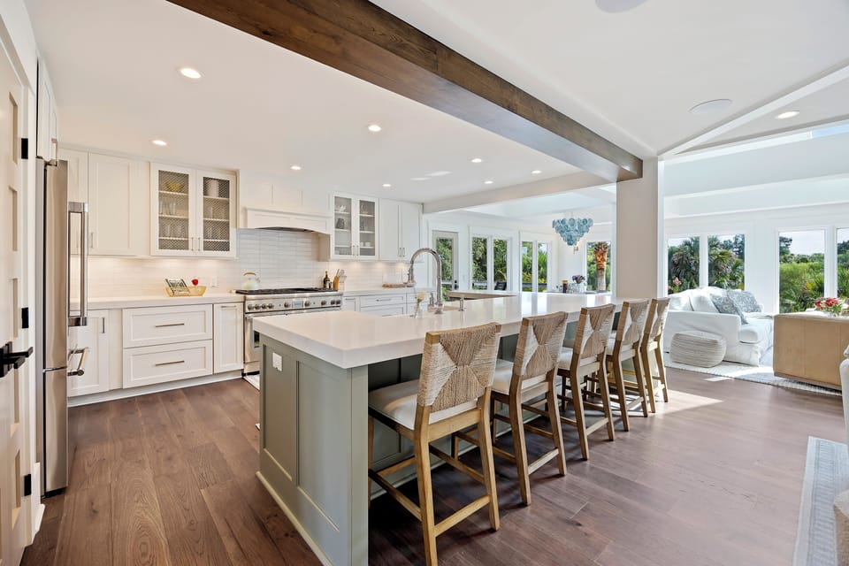 Fully-equipped kitchen with beautiful touches.