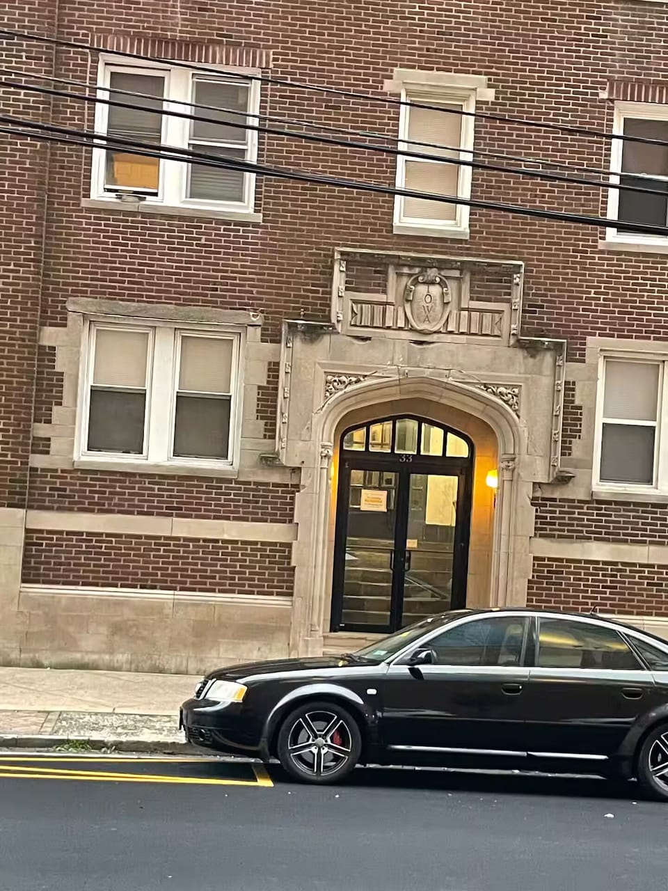 Front entrance. Must have a key to get in