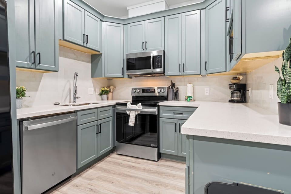 Fully stocked kitchen