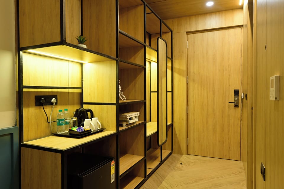 Superior Double Room, City View | In-room safe, blackout drapes, soundproofing, iron/ironing board