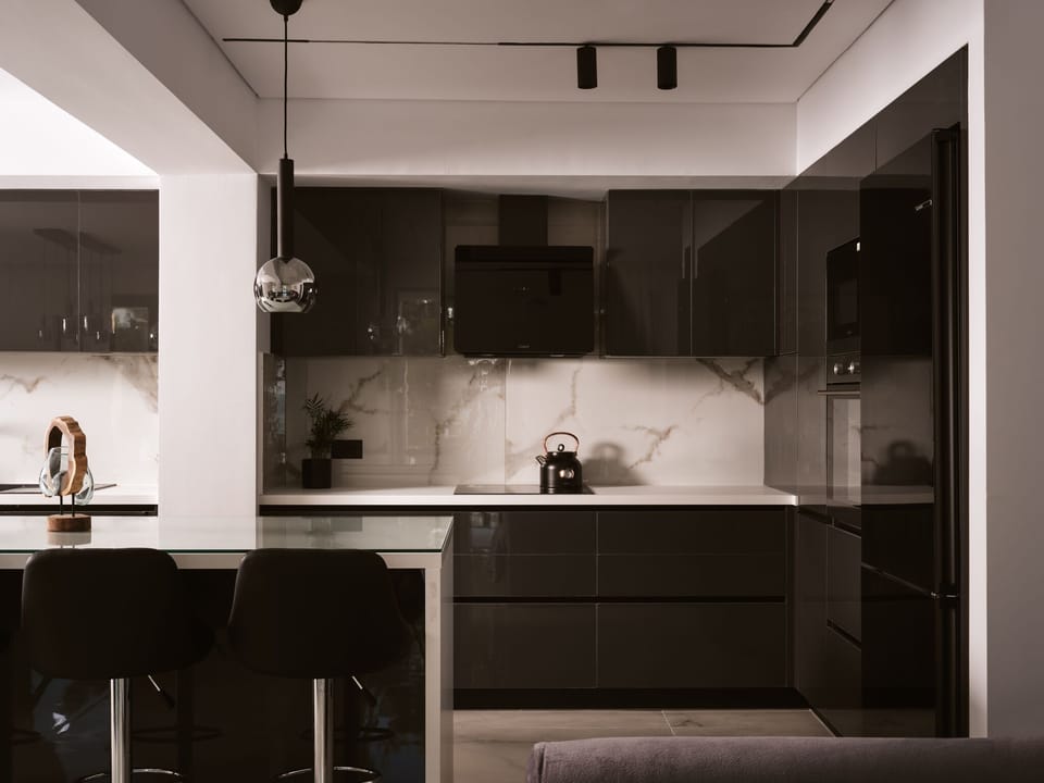 Clean Lines & Bespoke Design - define this contemporary kitchen space.