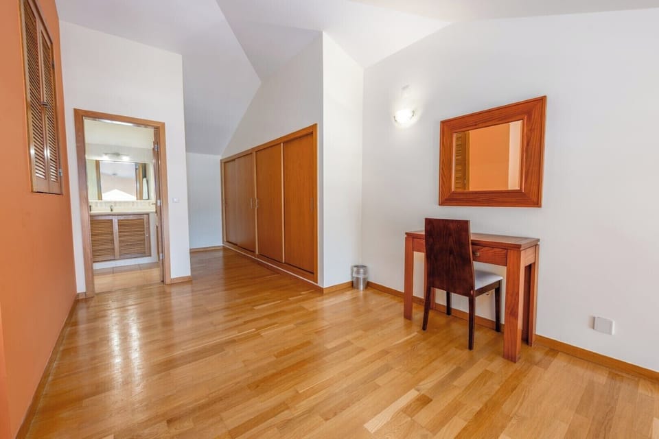 Settle in with a quiet desk area for planning days.