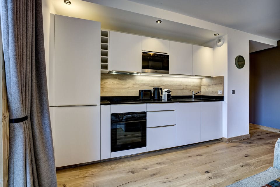 Sleek well-equipped kitchen