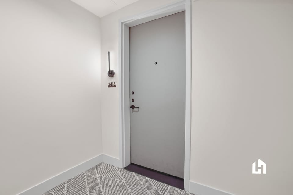 Secure and private main entrance to your luxurious accommodation.