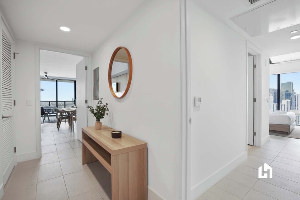 Welcoming entryway leading to your bright and airy living space.