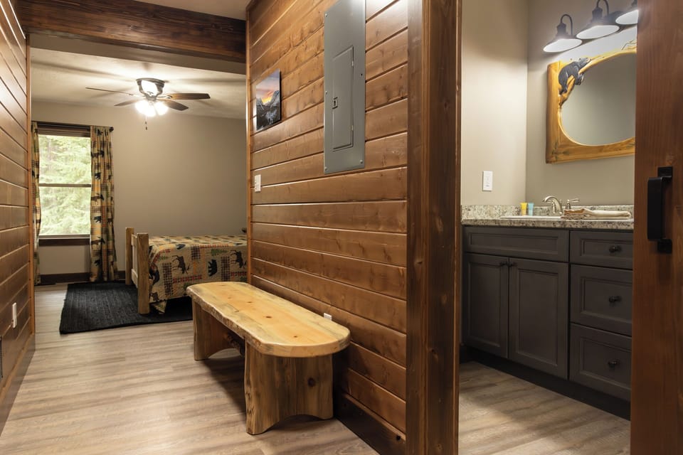Entry Shot with Bathroom