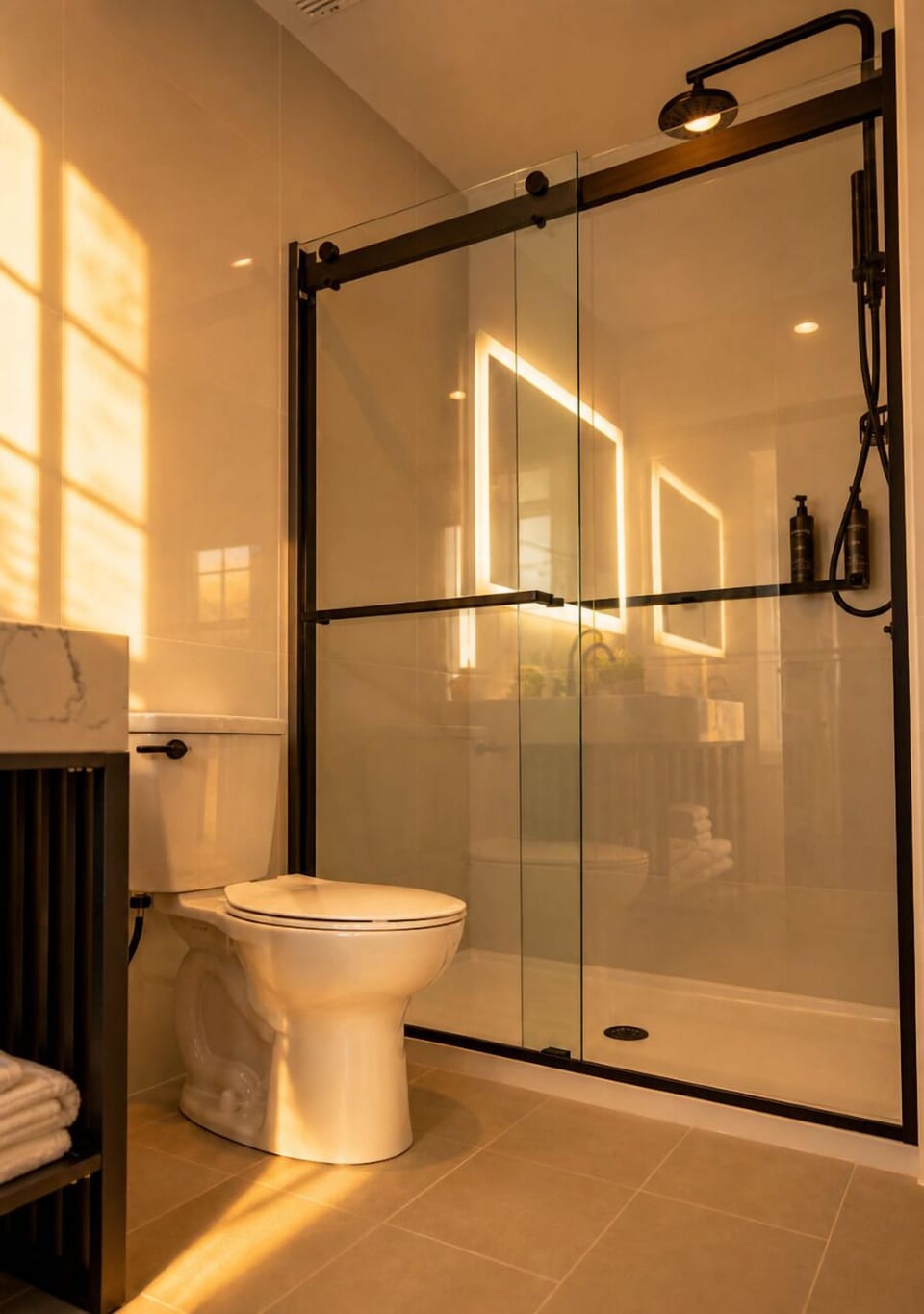 Luxury Room, 1 King Bed, Non Smoking, Terrace | Bathroom | Shower, hair dryer, towels, soap