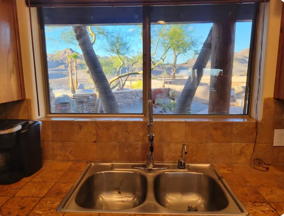 views from the kitchen sink