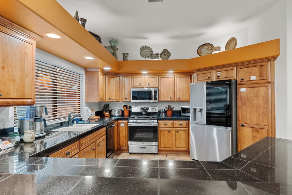 Professional kitchen with LG, Breville, KitchenAid, Vitamix & All-Clad