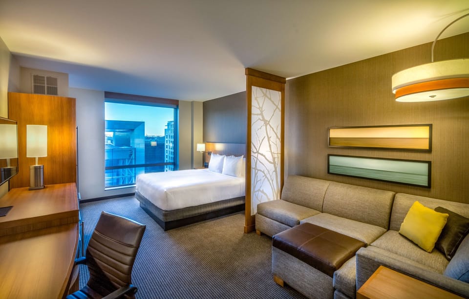 In-room safe, desk, laptop workspace, blackout drapes