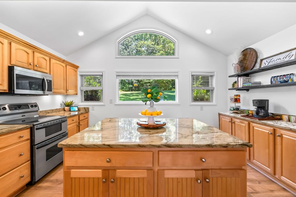 Designed for gathering. With a seamless open-concept flow into the dining and living areas, the kitchen is the perfect spot to sip wine and chat while dinner simmers.
