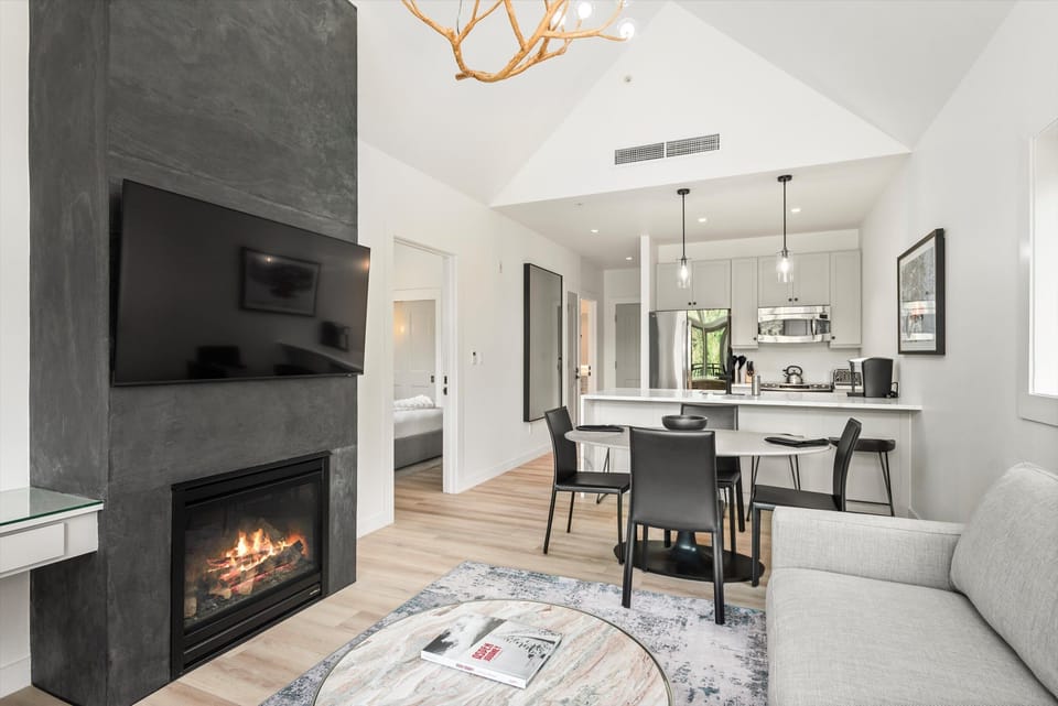 Living Room & Fireplace