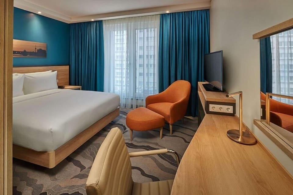 Bedroom. Interior and views may vary based on location and availability
