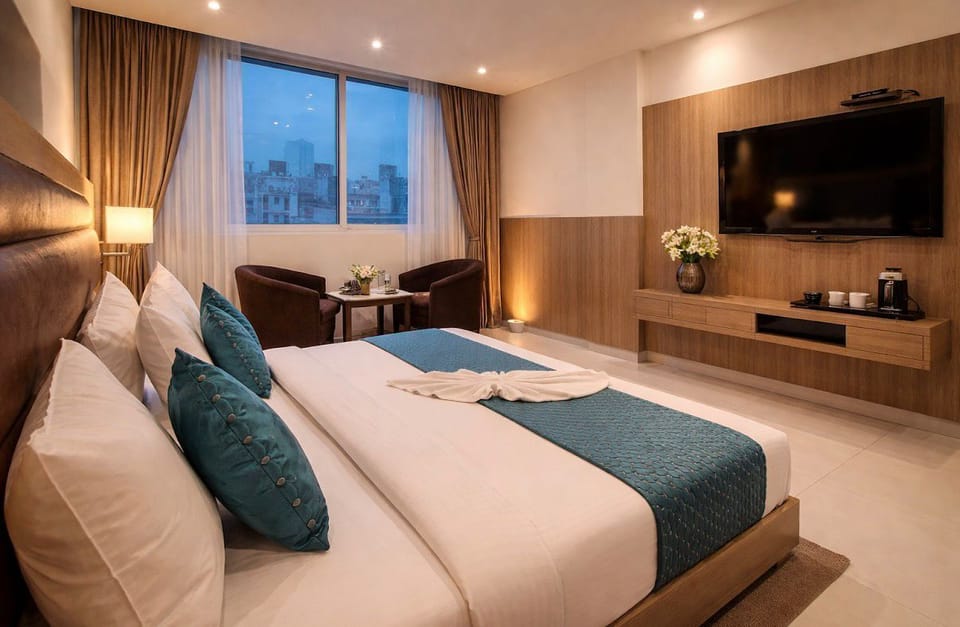 Executive Double Room, City View | Egyptian cotton sheets, premium bedding, down comforters
