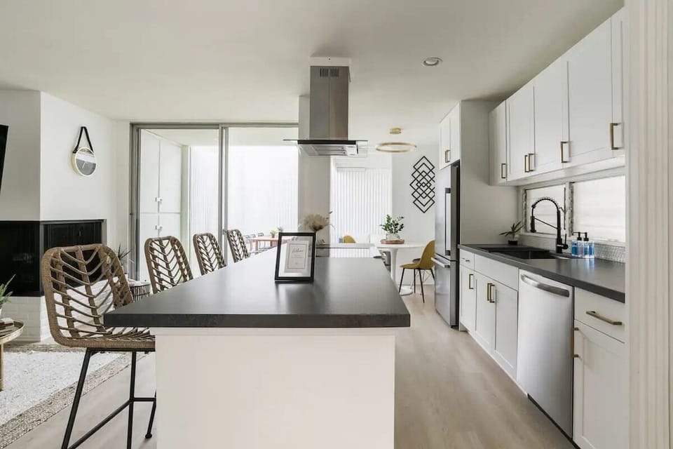 Galley Style Kitchen stocked with everything you need to feel right at home.