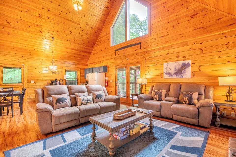 Moonshine Hollow's cozy living area
