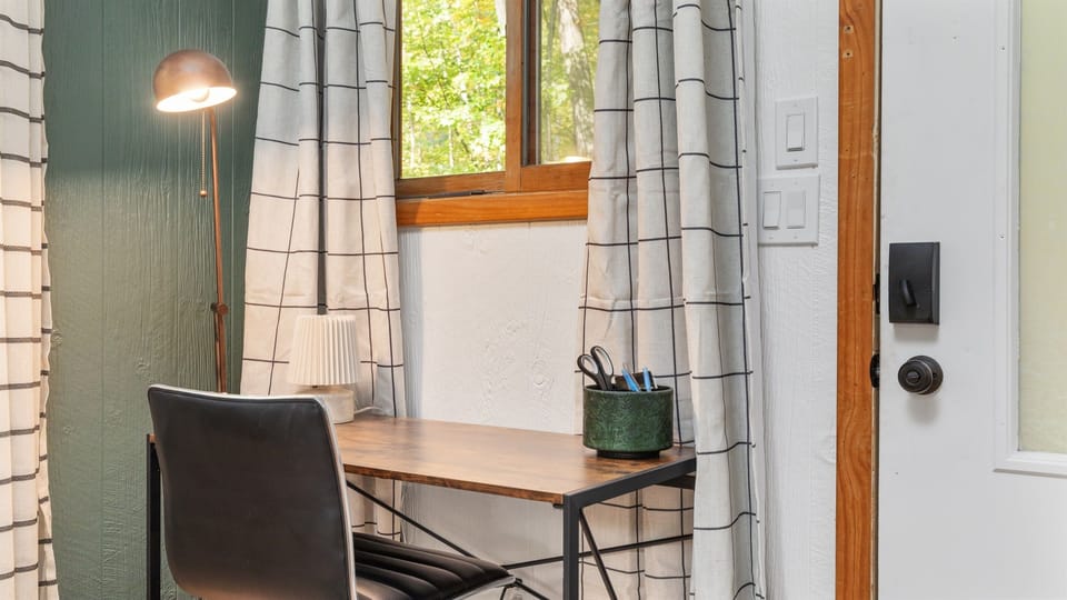 Dedicated workspace—perfect for catching up on emails or working remotely in comfort