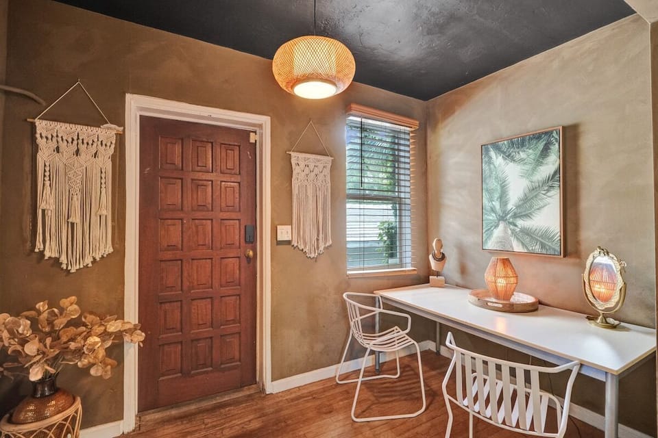 Private desk and work from home area