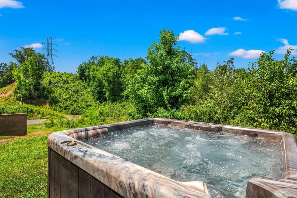 Relaxing Hot Tub on Patio