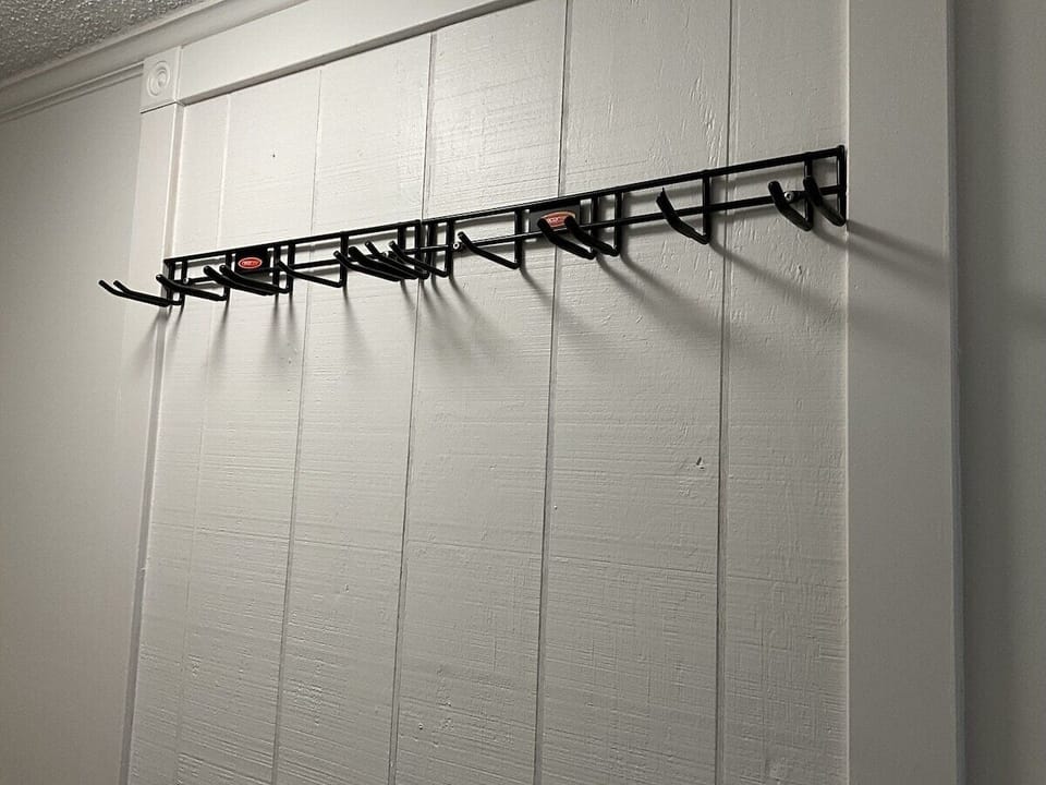 Entry hall with hooks.