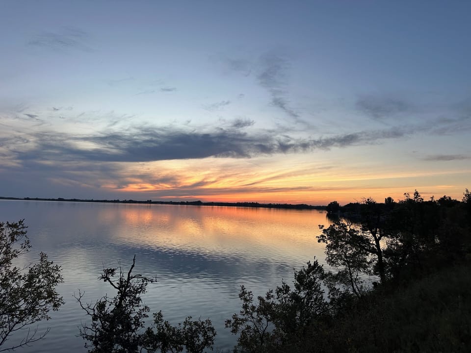 Sunset over Clear Lake