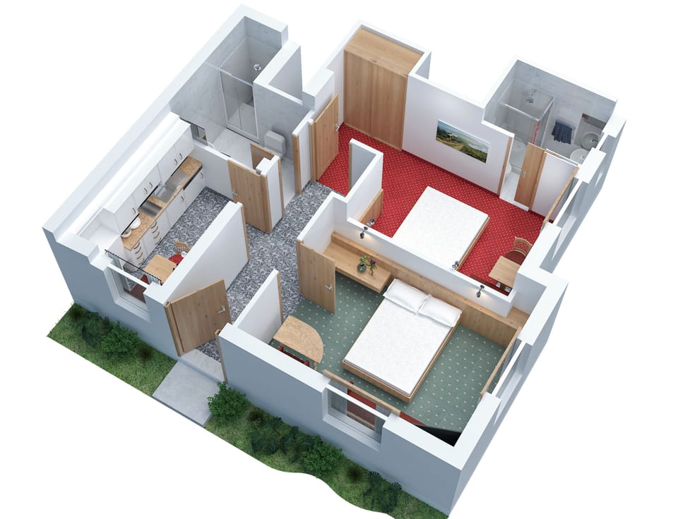 Family Apartment, Patio, Mountain View | In-room safe, free WiFi