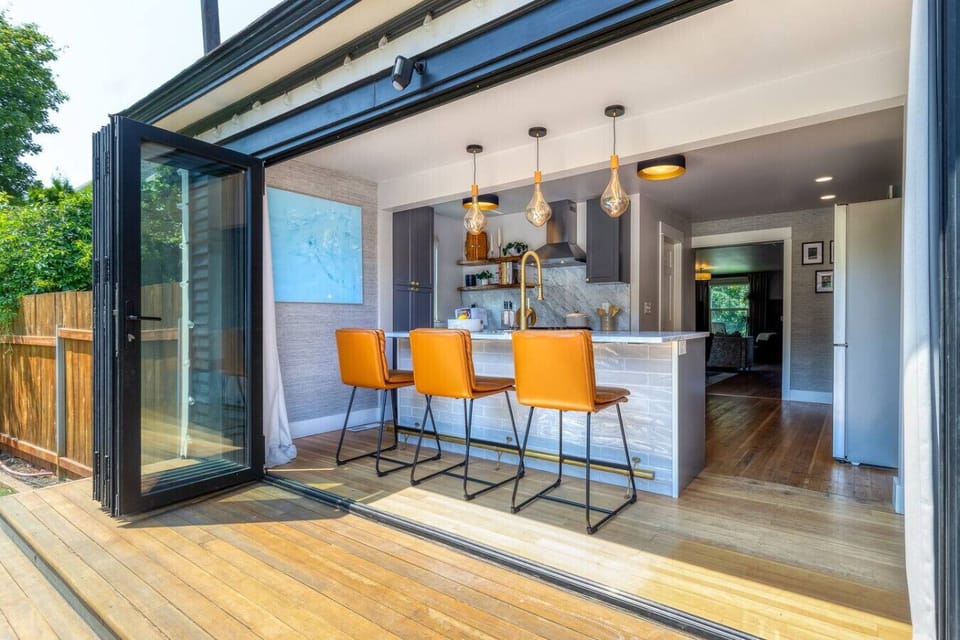 Kitchen Slider Door opens to back deck!
