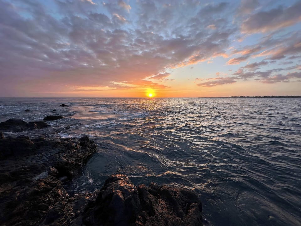 Enjoy year round beautiful sunsets directly out front from the ocean front pool.  With shoreline access to enjoy tide pools, snorkeling and whale watching during the season. 