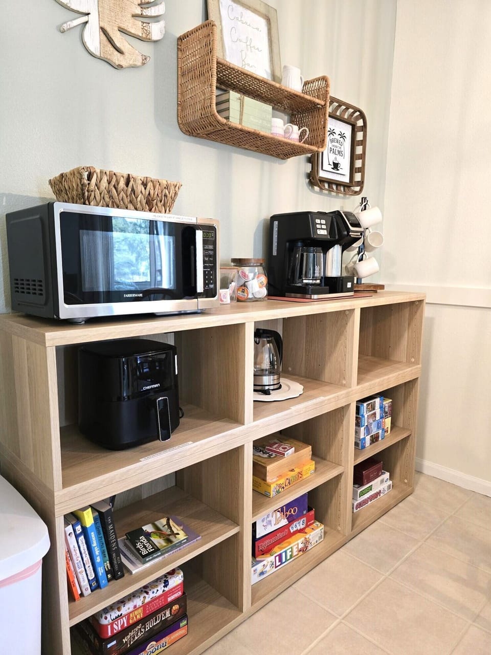 Microwave, air fryer, coffee pot, electric kettle, and more
