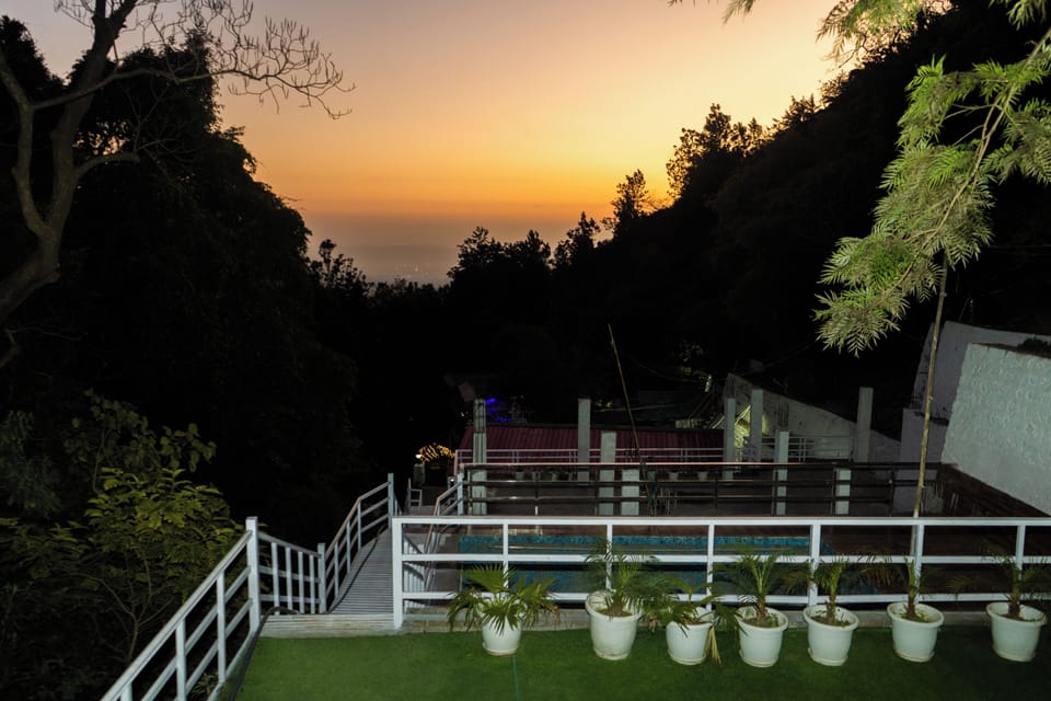 Sunset from outside the room