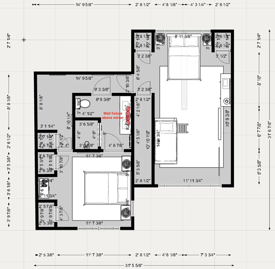 Floorplan 2nd floor
furnishing locations are approximate and some other changes.