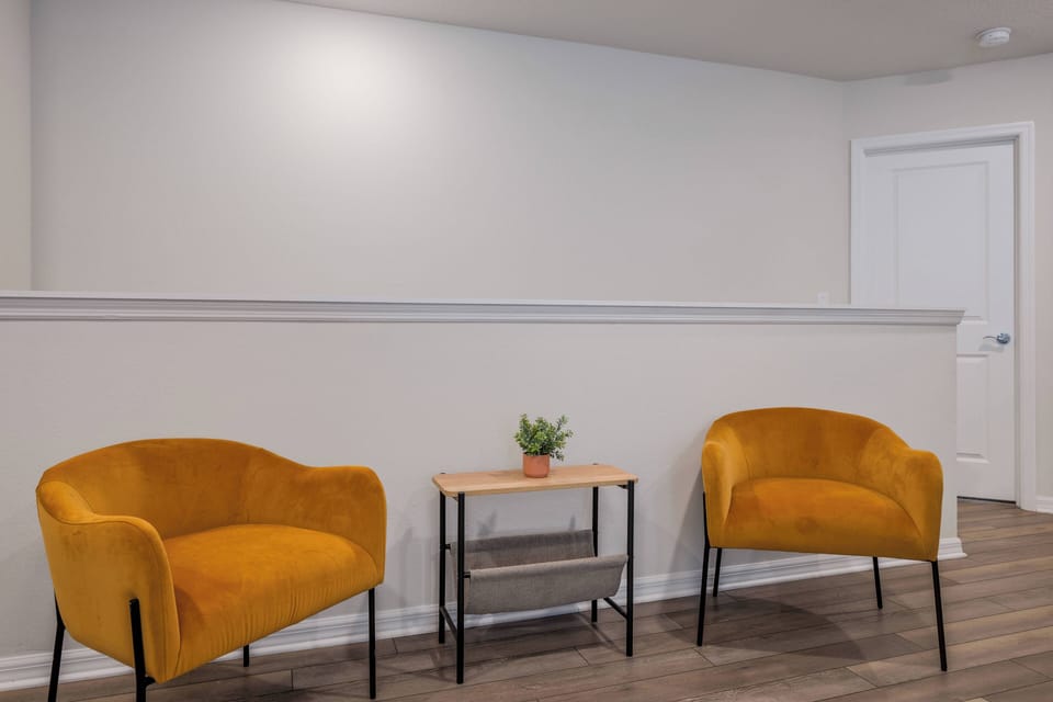 Seating area in second floor living room