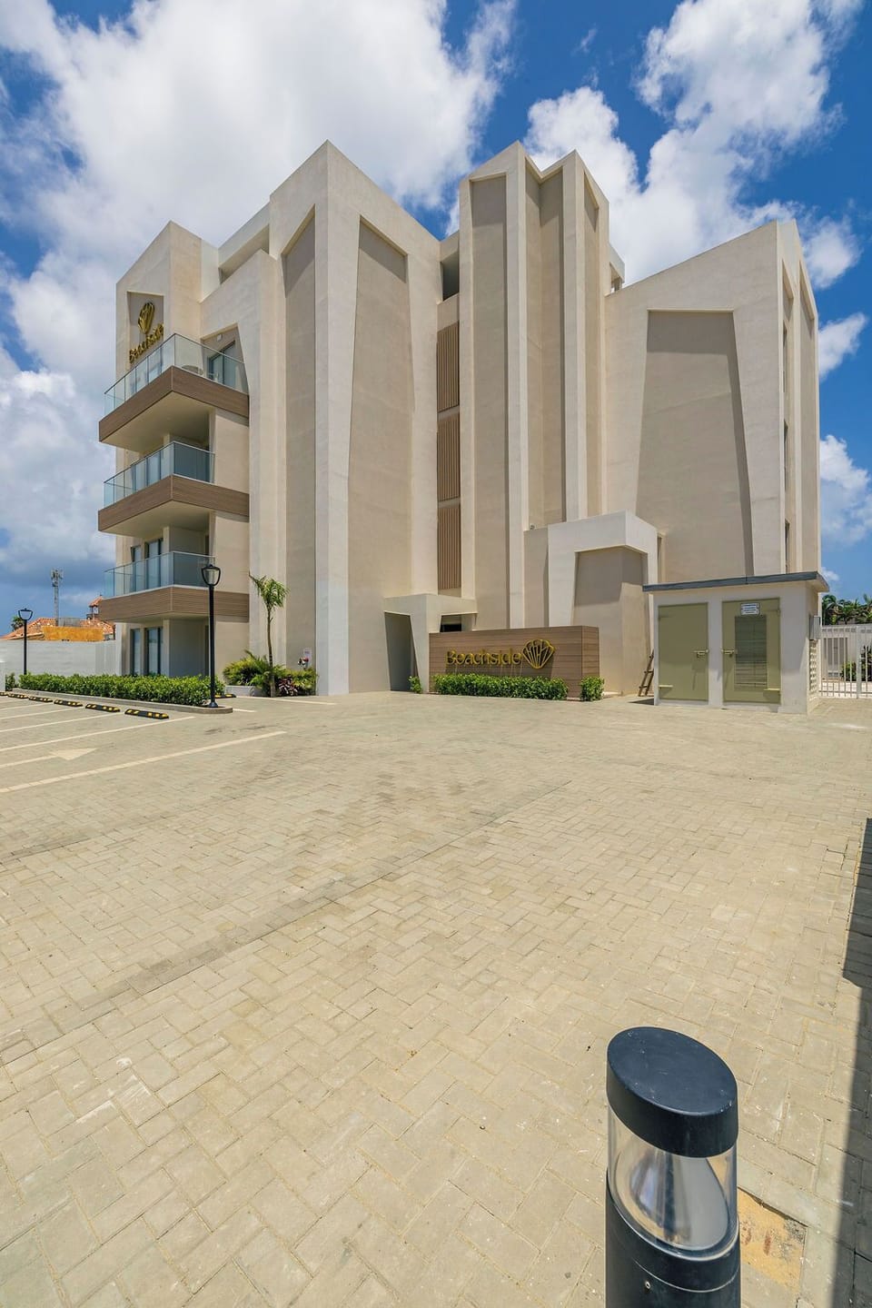 From above, the property’s exterior shines in every angle.