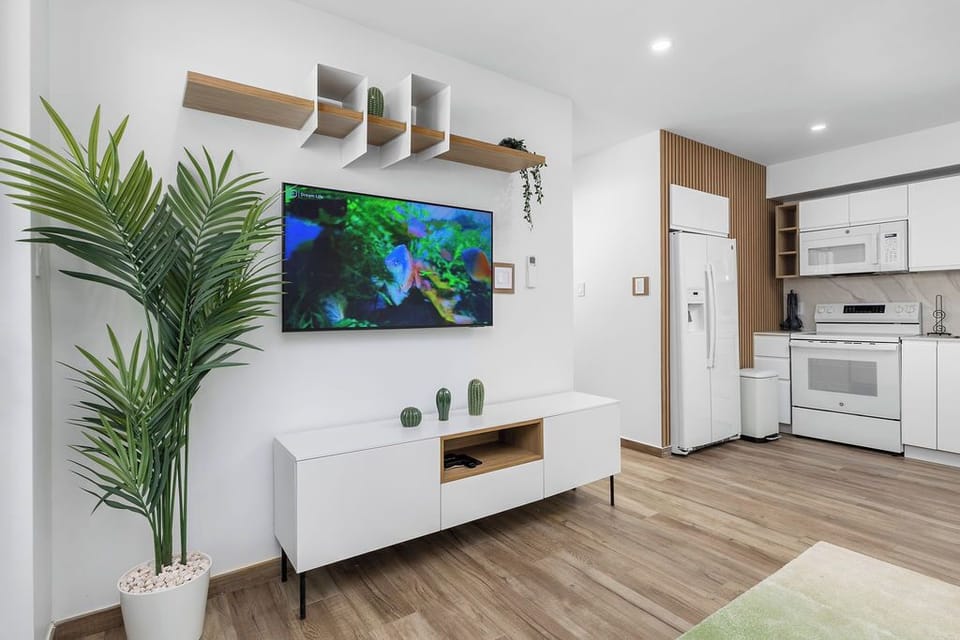 Settle into our comfy living room and enjoy your favorite shows and movies on the TV. It's the perfect way to wind down after a day of adventure.