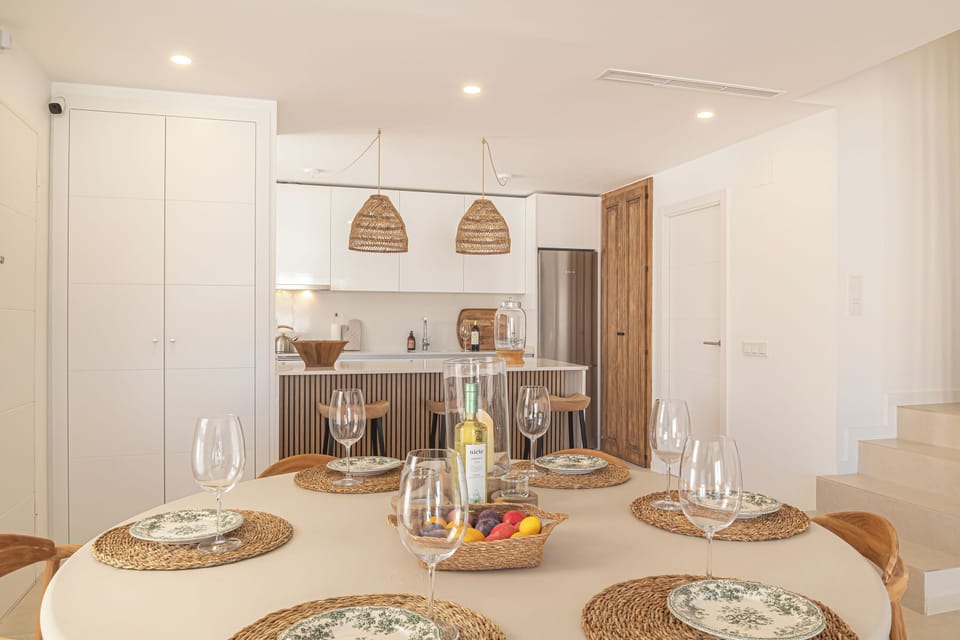 Kitchen and dining area