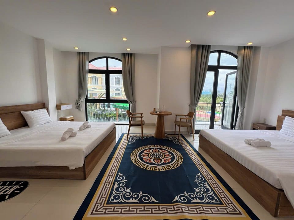 Comfort Quadruple Room, Balcony, Garden View | Desk, free WiFi, bed sheets