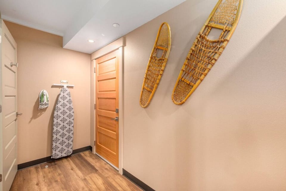 Amenities include iron and ironing board, great for weddings